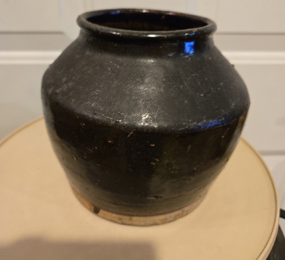 Antique Chinese Earthenware Ceramic Vase